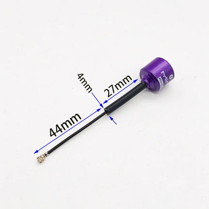 5.8G 4 RHCP Lollipop FPV Antenna – High Gain 2.8dBi SMA/RP-SMA/MMCX/UFL for Racing Drones