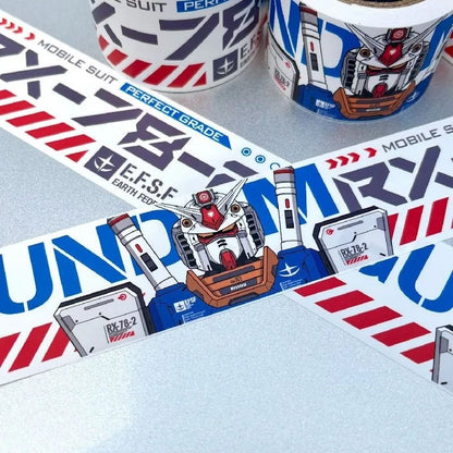 Gundam RX-78 Waterproof Stickers - Residue-Free Decorative Decals for Desktops, Figure Shelves, Bicycles and Aquariums