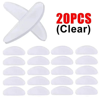 Non-Slip Glasses Nose Pads - Invisible Soft Silicone, Self-Adhesive Nose Holder Stickers for Eyewear Accessories