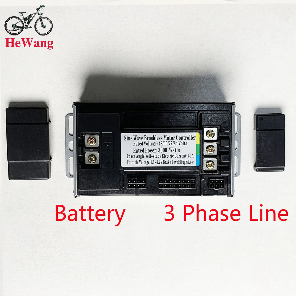 Sine Wave E-Bike Motor Controller - 48V–72V 2000W–3000W Brushless Scooter Controller