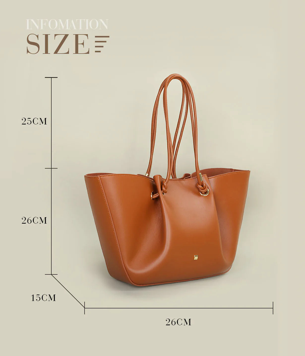 PG Large-Capacity Women’s Shoulder Bag — Light Luxury Fashion Handbag with Elegant Design