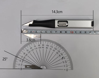 DIY Pen Carving Knife - 5 Interchangeable Horseshoe Art Blades Craft Cutting Tool