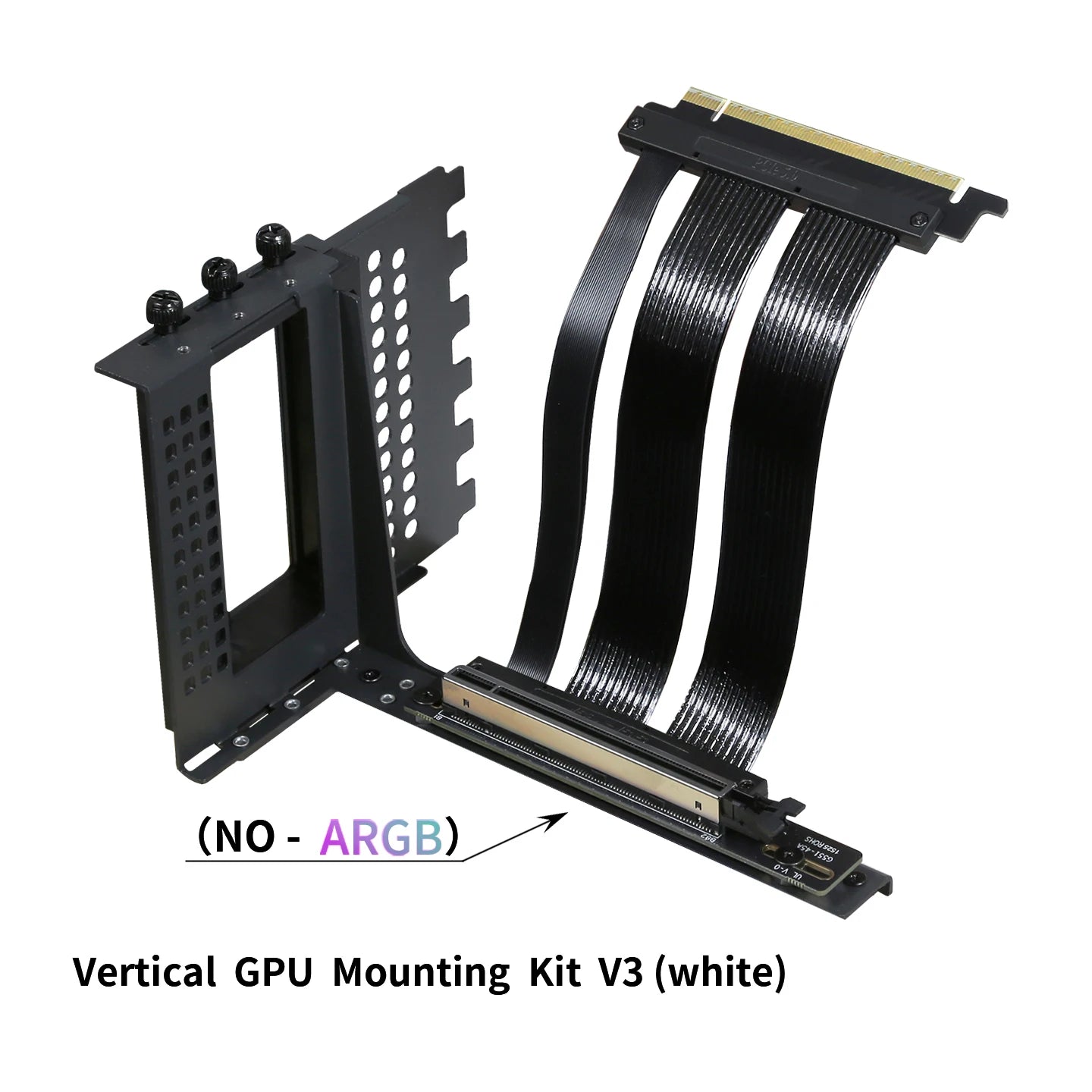 PCIe 5.0 X16 GPU Riser Cable - Gen5 128GB/s Right-Angle Graphics Card Extension for Vertical PC Mounting