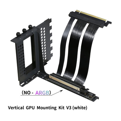 PCIe 5.0 X16 GPU Riser Cable - Gen5 128GB/s Right-Angle Graphics Card Extension for Vertical PC Mounting
