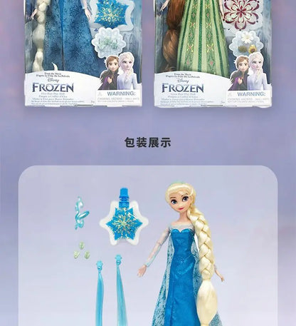 Disney Princess Frozen Elsa & Anna Classic Dolls – Anime Action Dress-Up Toy for Girls’ Gift