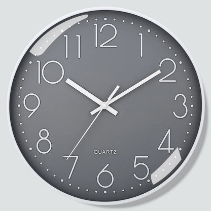 8-Inch Silent Quartz Wall Clock – Hole-Free Minimalist Cubic Digital Clock for Living Room & Bedroom Decor