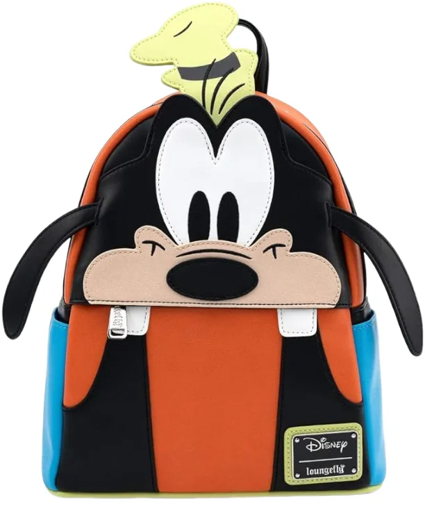 Disney Inside Out Sadness Mini Backpack – PU Leather Cartoon Rucksack for Girls, Cute Cosplay Storage Bag