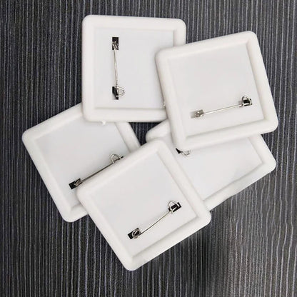 50x50mm Square Badge Press Machine - Rotating Manual for Refrigerator Magnets, Business Gifts, Home & Office Use