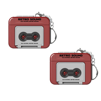 Retro Recorder Keychain - 15-Second Voice Recorder Cassette Tape Pendant for Bags, Couples & Friends
