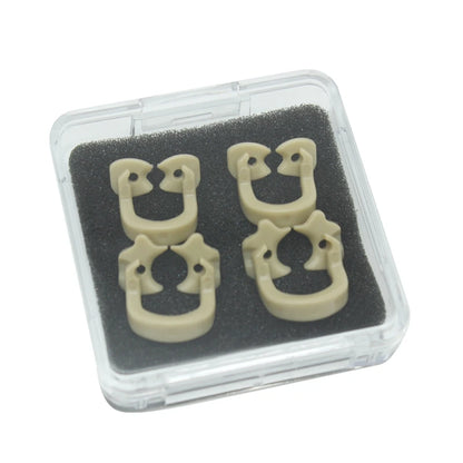 4Pcs/Box Dental Rubber Dam Clamps – Autoclavable Resin Barrier Clips for Dentist Tools, 134°C Safe