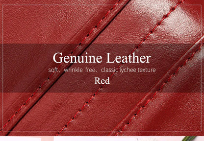 Women’s Genuine Leather Clutch Wallet – RFID Blocking Phone Purse with Zipper Pocket & Card Holder
