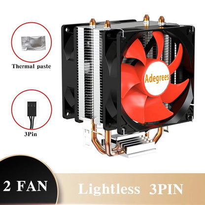 CPU Air Cooler X79/X99 — 3-Pin/4-Pin PWM Fan for Intel LGA 1366/1151/1155/1200/1700/2011 & AMD AM3/AM4/AM5