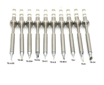 TS100/TS101 Soldering Iron Tips - Pine64 Pinecil Replacement Tips TS Series BC2 C4 Compatible Models