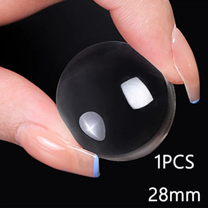 Clear Jelly Nail Stamper Set - Silicone Nail Art Stamp Tool with Scraper for Manicure Designs