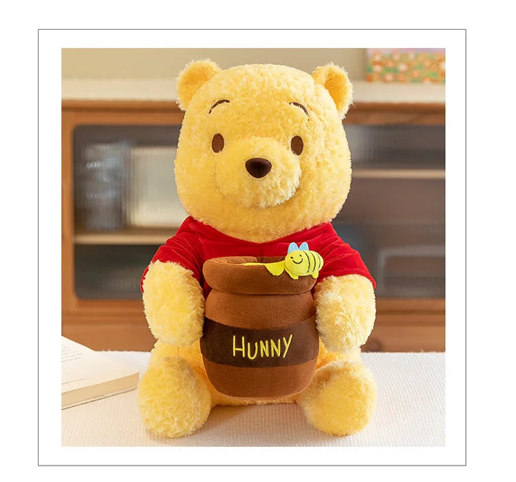 35–55cm Winnie the Pooh Plush Toy — Anime Disney Honey Jar Soft Stuffed Pooh Bear for Kids, Children, Kawaii Birthday Gift