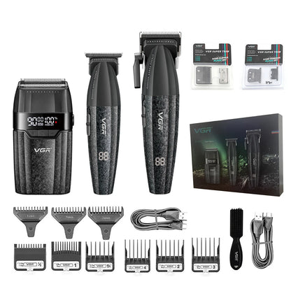 VGR Professional Hair Clipper V-640 S3 — 9000RPM Hair Cutting Machine & Beard Trimmer for Men