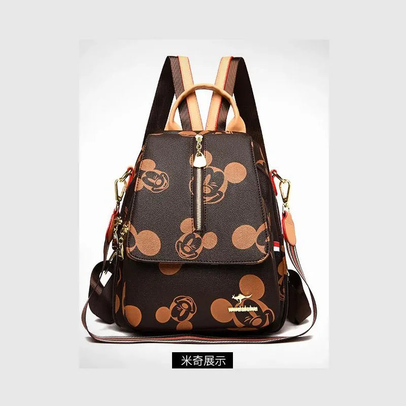 Disney 2025 New Fashion Mickey Ladies Backpack - High-Quality, Large Capacity Multifunctional Storage Bag
