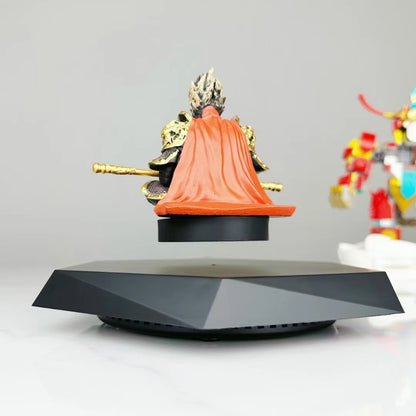 Magnetic Levitation Handheld Display – Creative Advertising Ornament Featuring Wukong Black Myth Doll & Glasses