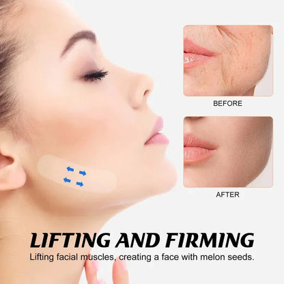200-Piece Invisible Face Lifting Stickers – Transparent V-Shape Patches for Facial Contouring and Wrinkle Coverage