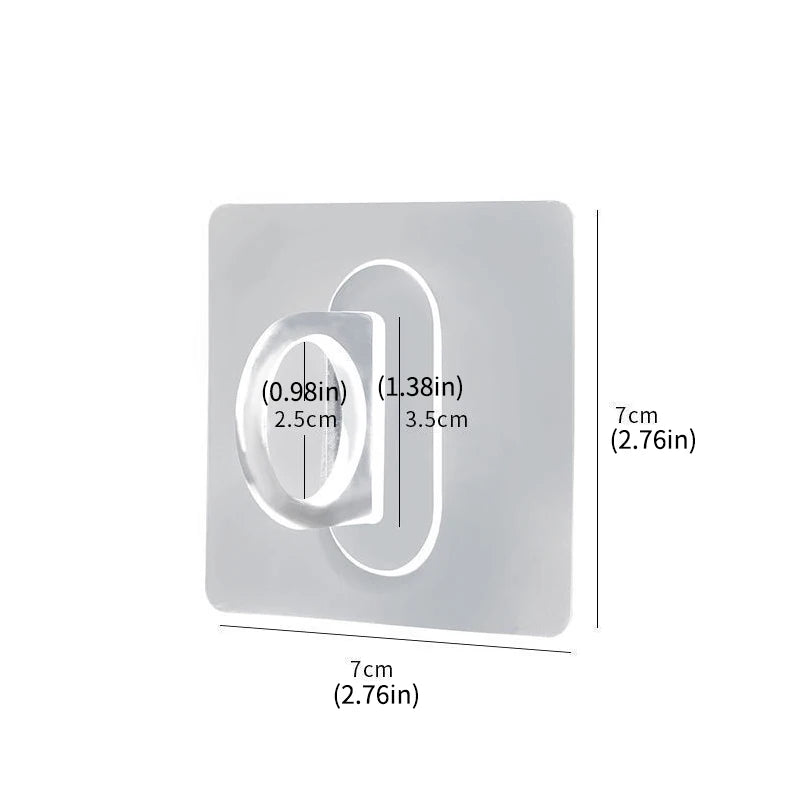 10pcs Multifunctional Round Wall-Mounted Hooks - Seamless Paste Storage Rack for Kitchen, Bathroom, Household