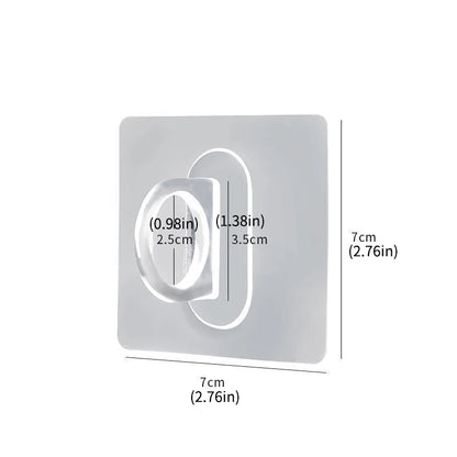 10pcs Multifunctional Round Wall-Mounted Hooks - Seamless Paste Storage Rack for Kitchen, Bathroom, Household
