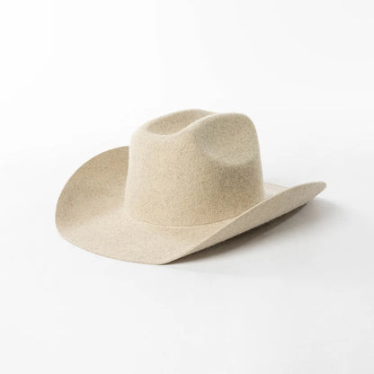 100% Wool Western Cowboy Hat – Casual Felt Cowgirl Hat for Men & Women, Autumn & Winter Outdoor Sunshade Fedoras Top Hat