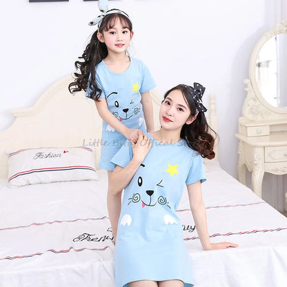 Mom & Daughter Summer Nightgowns - Matching Family Pajamas & Girls Sleepwear Dresses