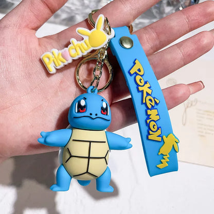 Kawaii Pokemon Key Ring – Pikachu, Charmander, Psyduck Cartoon Pendant