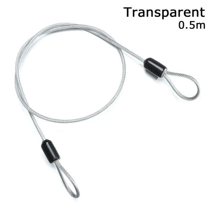Strong Steel Bicycle Lock Cable 0.5/1/2M – Anti-Theft Cycling Safety Wire Lock for MTB & Road Bikes, Durable Bike Security Rope Accessory