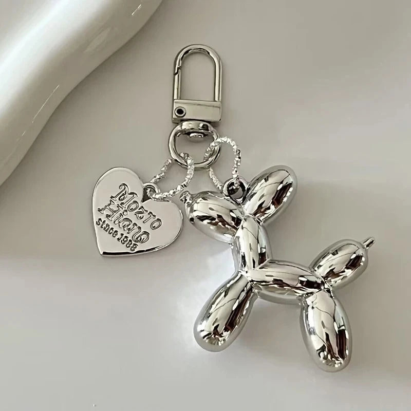 Y2K Balloon Dog Keychain – Cute Ins-Style Bag Pendant & Phone Charm for Girls