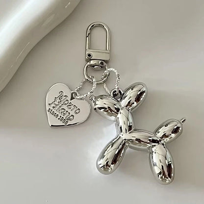Y2K Balloon Dog Keychain – Cute Ins-Style Bag Pendant & Phone Charm for Girls