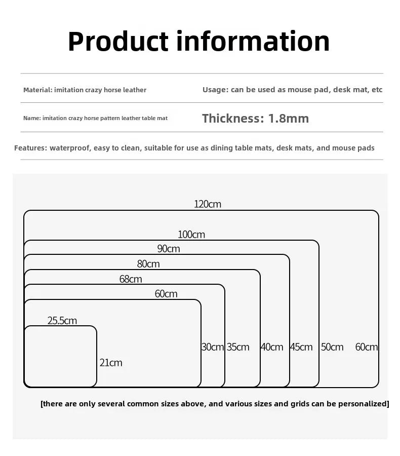 Waterproof PU Desk Pad – Large Non-Slip Mouse Pad & Keyboard Mat for Computer Laptop, Easy to Clean Protective Cover