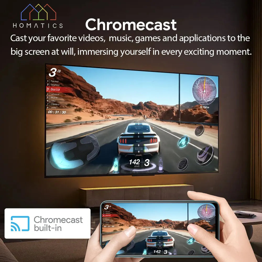 HOMATICS Box R 4K Plus TV Box - Android TV 12, Amlogic S905X4, 4GB/32GB, Netflix, DTS, Dolby Audio, WiFi6, BT5.0