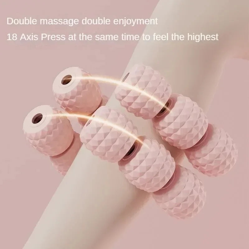 9/12/18-Round Circular Leg Massager – Muscle Stretching & Slimming Roller Clamp for Legs