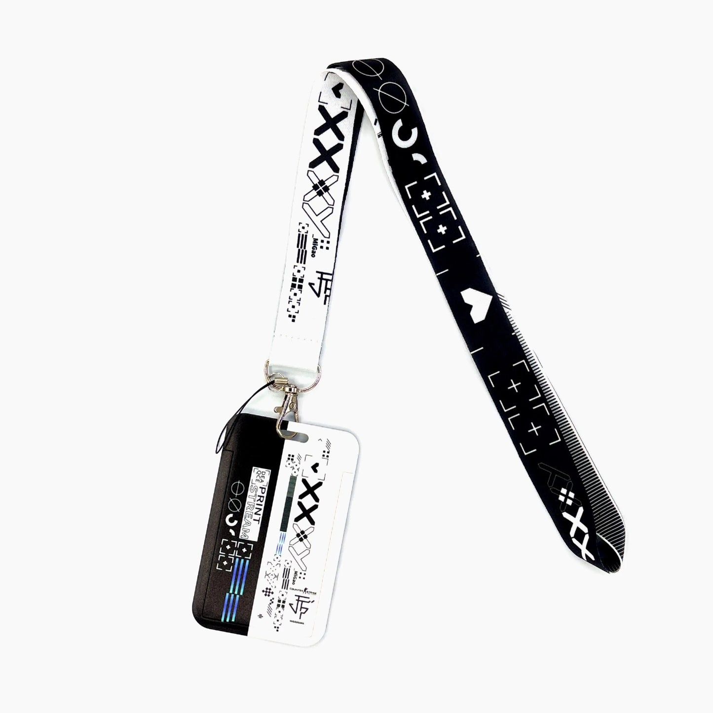 Vintage Tape ID Card Holder with Hanging Rope – Mobile Phone & Chest Card Lanyard