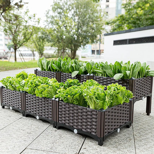 Large Plastic Flower Pot Box – Indoor & Outdoor Planting Container for Vegetables and Garden Decoration