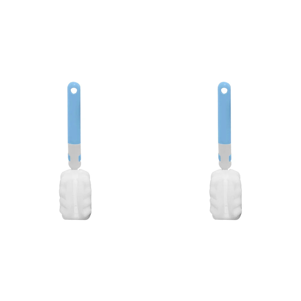 20/30cm Long Handle Bottle Cleaning Brush – Soft Sponge Cleaner for Water Bottles, Glass Cups & Vacuum Flasks Washing Tool