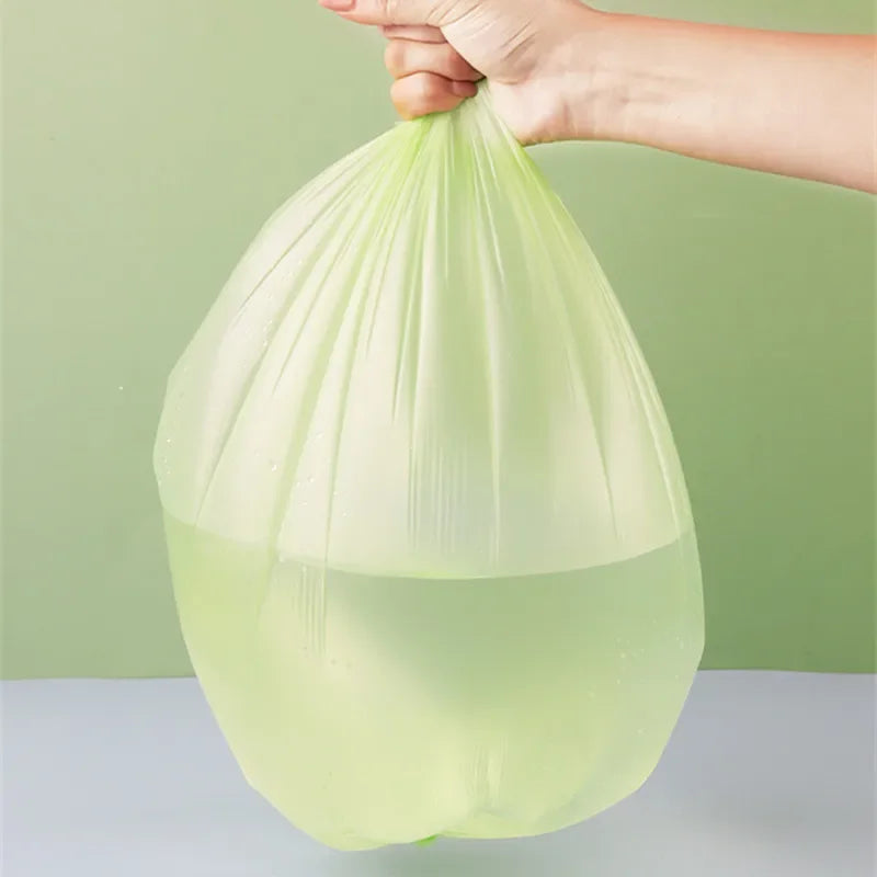 100pcs Biodegradable Garbage Bags – Disposable Starch Degradable Trash Bags for Kitchen Cleaning, Eco-Friendly Environmental Solution