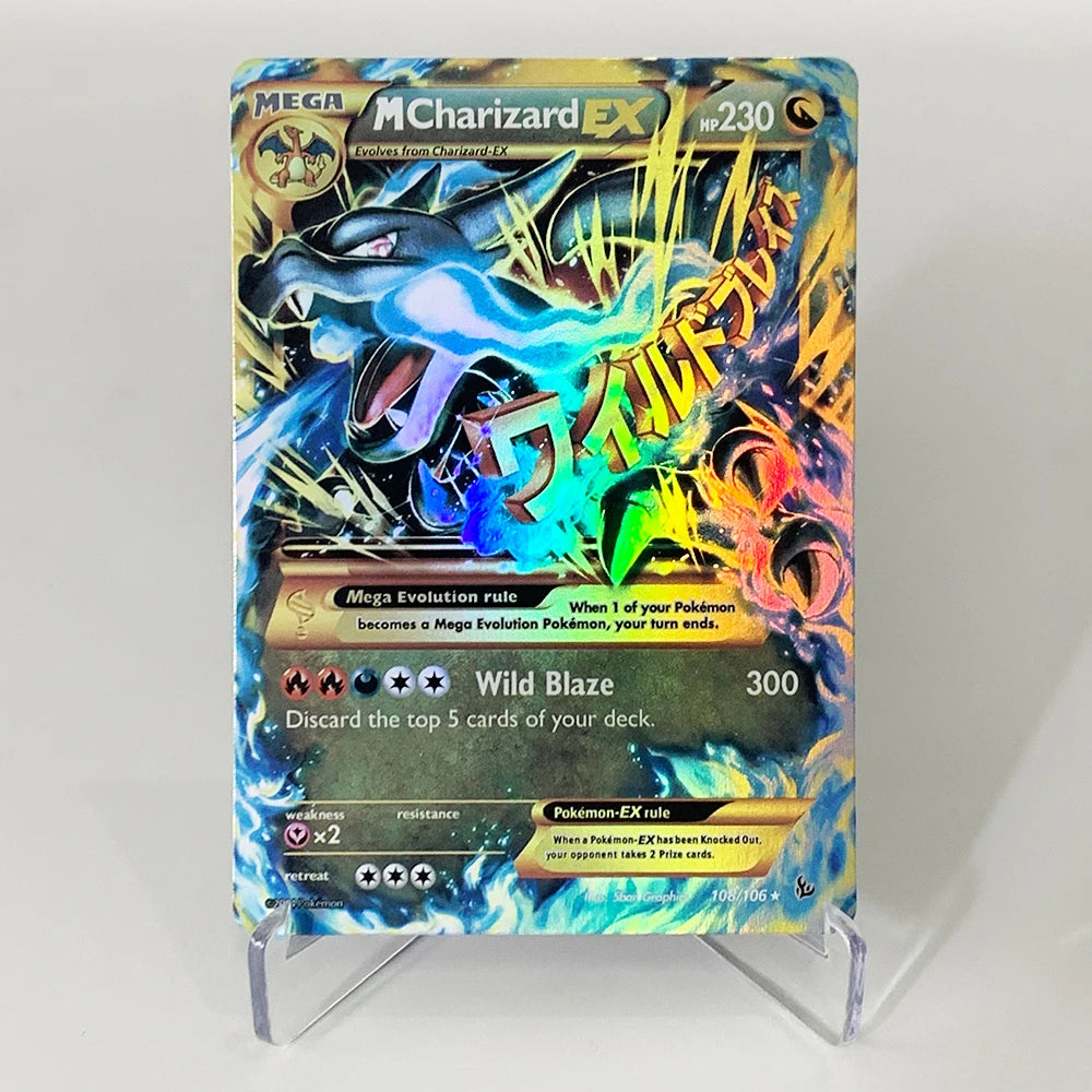 PTCG Charizard V VMAX EX GX Cards - Rare Collectible Battle and Proxy Trading Cards