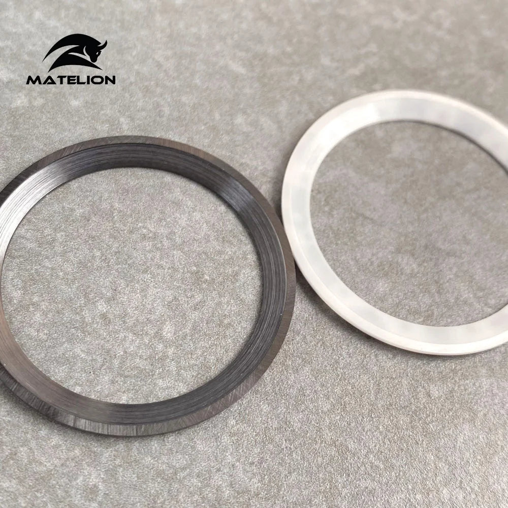 MATELION 38mm Ceramic Bezel Insert — Alloy Watch Ring for 40mm NH35/NH34 GMT Diving Watches