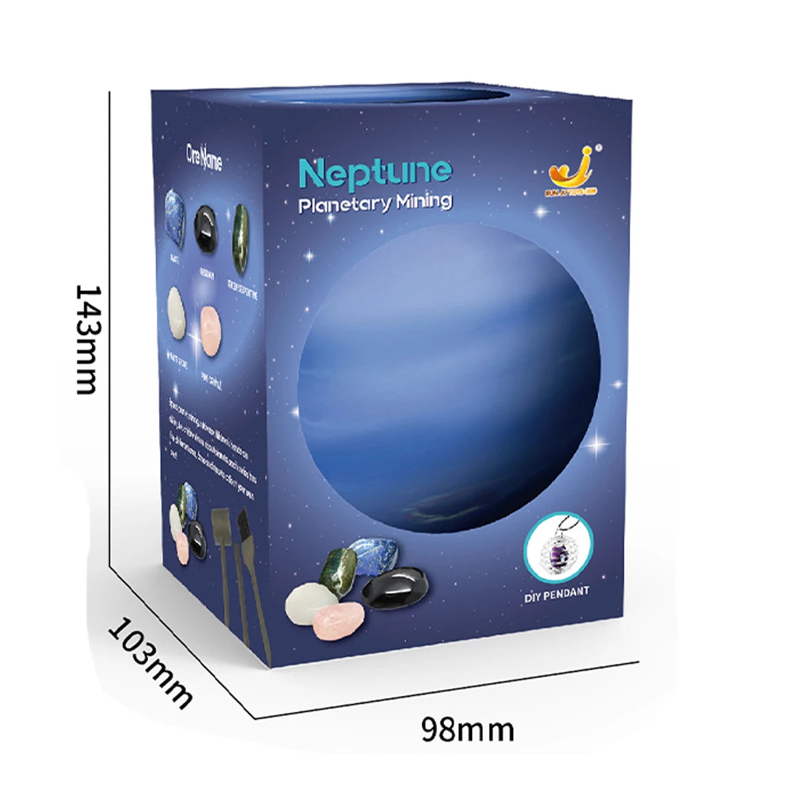 Solar System Archaeology Digging Toy Set – Kids Planet Gem Mining Science Educational Exploration Kit