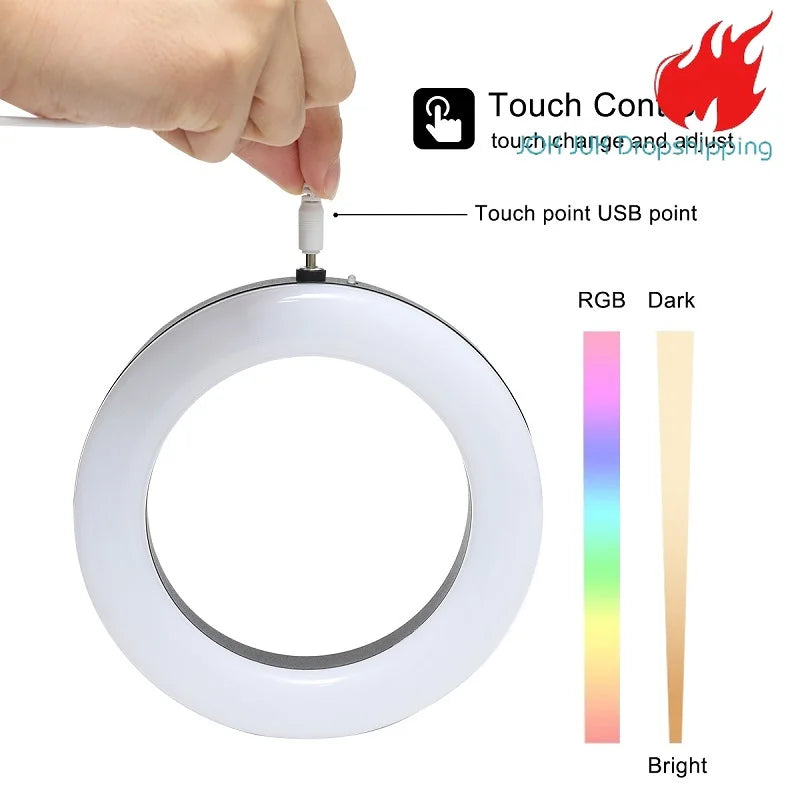 Jok Juk LED Hookah Light: Colorful Shisha Ring Lamp with Remote Control - Magnet Viscose Cachimba Narguile Accessory