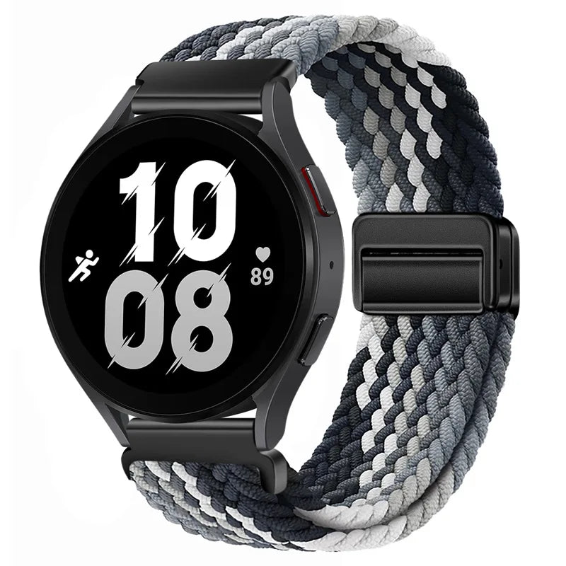 22mm Braided Nylon Watch Band – Loop Sport Strap for OnePlus Watch 3/2, OPPO Watch X/X2/4 Pro & 46mm Smartwatch Bracelet