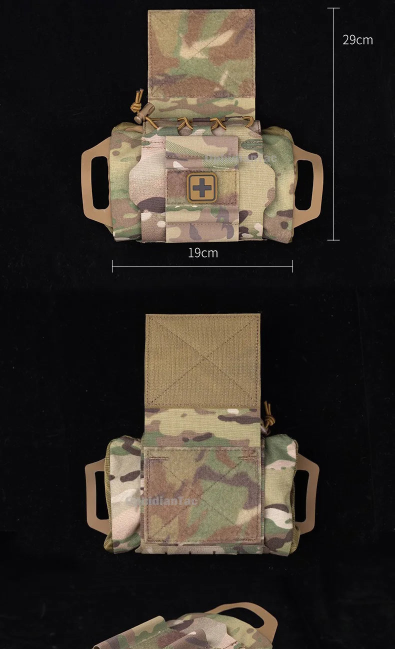 OphidianTac Outdoor First Aid Bag – Rapid Deployment Medium IFAK MOLLE Medical Pouch for Hunting Vest Accessories