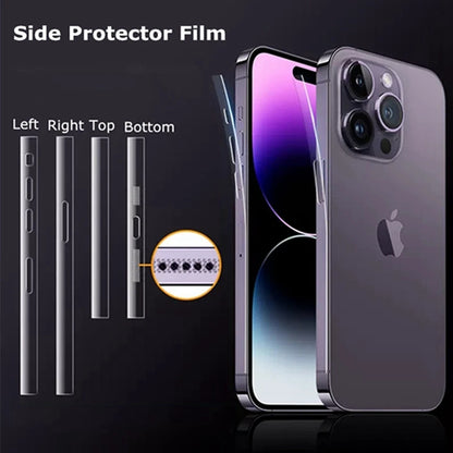 Hydrogel Film Back Screen Protector for iPhone 13 Mini, 12, 13 Pro Max, 14 Pro, 15 Pro Max & 16 Pro Max – Not Glass