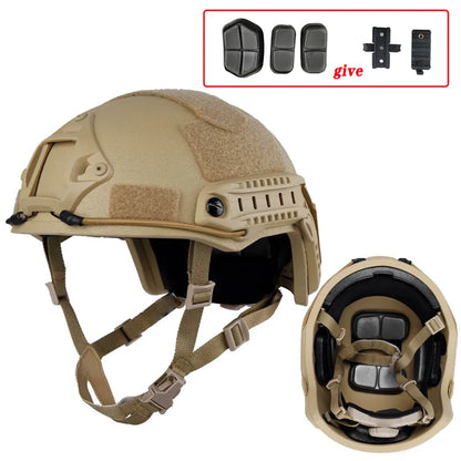 FAST Tactical Helmet – Kevlar High-Quality Outdoor Hunting Helmet with Wendy Floating Pad