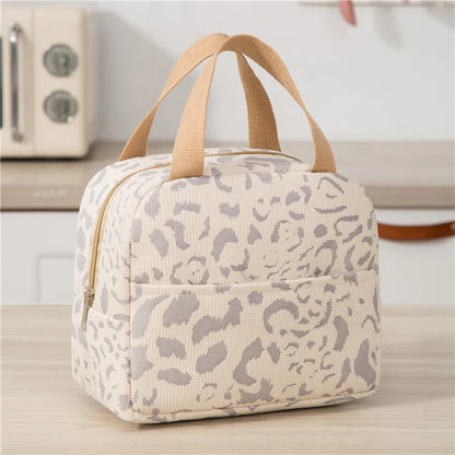 Ink Pattern Insulated Lunch Bag – Bento Box Picnic & Travel Cooler Tote