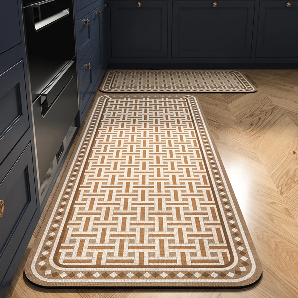 Absorbent Non-Slip Kitchen Mat – Printed Area Rug for Hallway, Living Room, Bedroom & Entrance