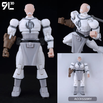 9L3D Lucky 13 Invincible Boy Eve Action Figure — 3D Printed Anime Model, Multi-Jointed Poseable Collectible Toy Gift for Fans