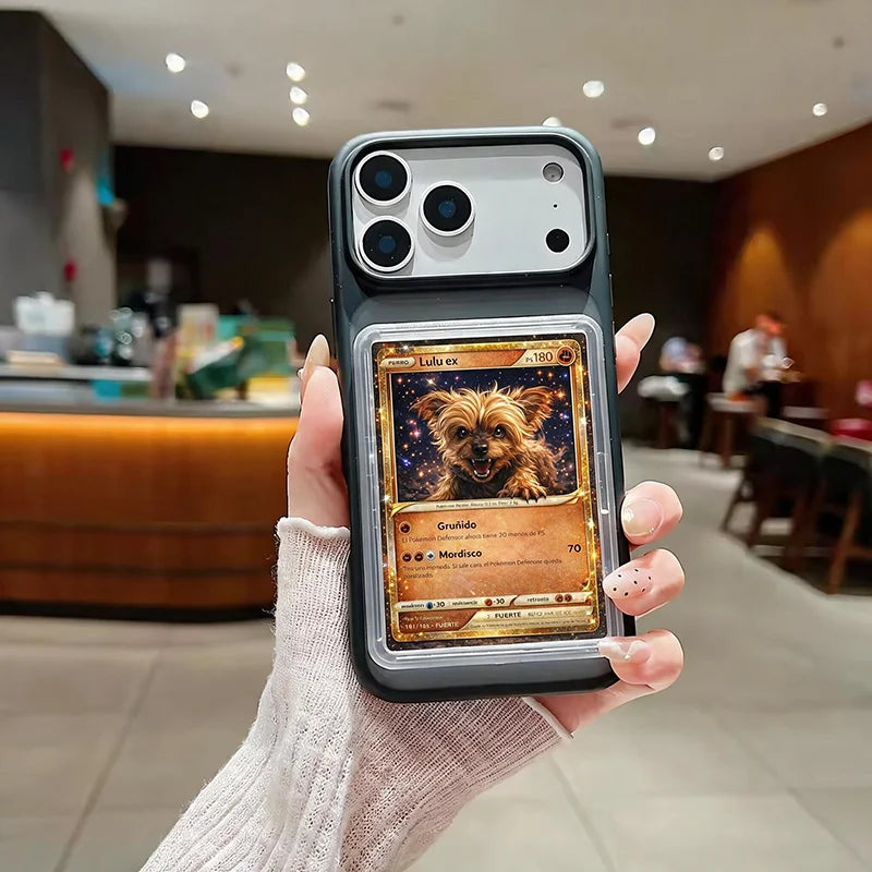 TCG Card Display Phone Case - TPU Protective Case for iPhone & Samsung Pokémon Card Collectors